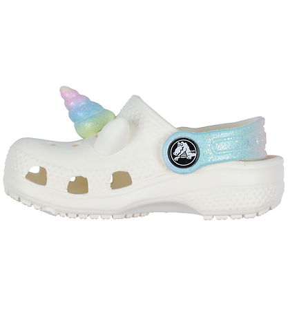 Crocs Sandals - Classic+ Rainbow Unicorn Clog T - Chalk