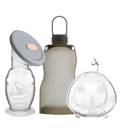 Haakaa Breast Pump-Set - On-The-Go - Grey