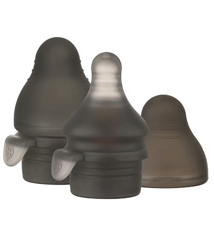 Haakaa Flaschensauger für Silikontasche - 2er-Pack - Schwarz