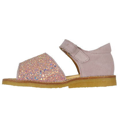 Angulus Sandals - Pale Rose/Rose Glitter