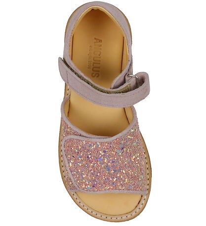 Angulus Sandals - Pale Rose/Rose Glitter