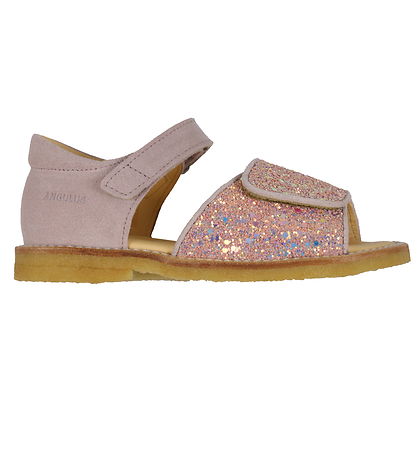 Angulus Sandals - Pale Rose/Rose Glitter