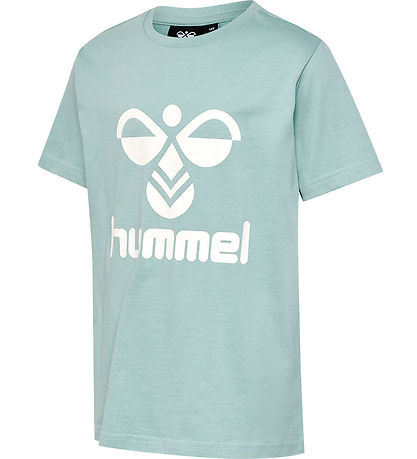 Hummel Stuttermabolur - hmlTres - Blue Surf
