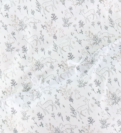Nørgaard Madsens Bedding - Baby - White w. Fox/Bambi/Rabbit