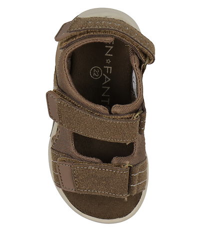 En Fant Sandal w. Velcro - Acorn w. Light