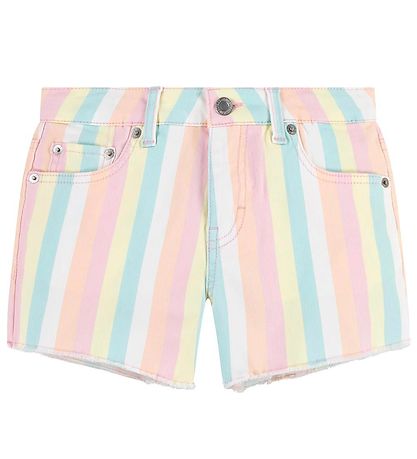 Levis Shorts Printed Fray Hem Pear Sorbet KW IE