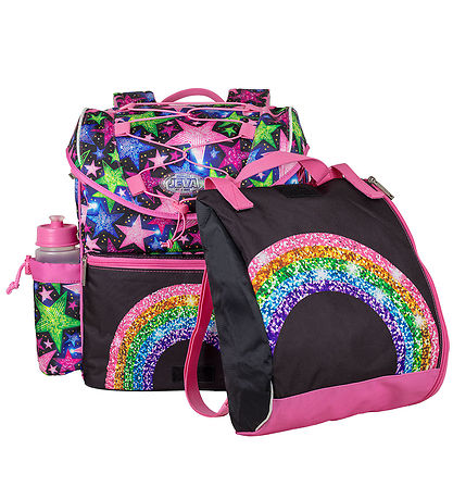 Jeva School Backpack - Intermediate - Shimmer Rainbow