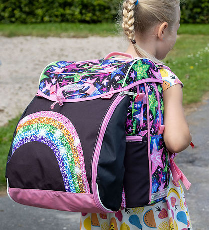 Jeva School Backpack - Intermediate - Shimmer Rainbow