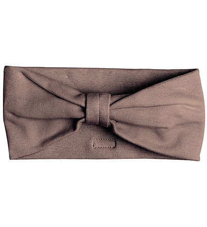 Racing Kids Headband w. Bow - Mountain Taupe