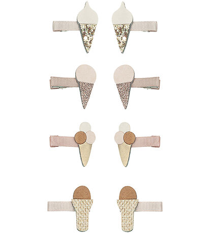 Mimi & Lula Hiusklipsit - 8 kpl - 3 cm - Mini Ice Cream By The K
