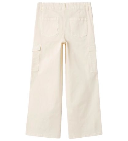 Name It Trousers - NkfRose Wide Twill - Turtledove