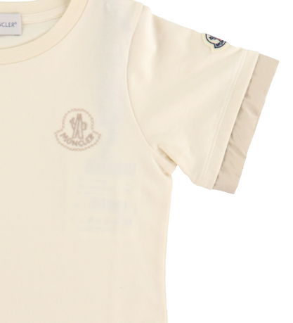 Moncler T-shirt - Cream w. Beige