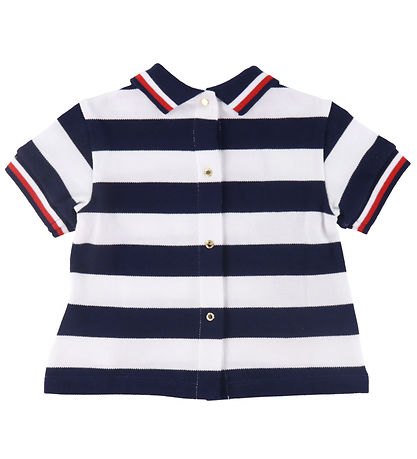 Versace Polo/Shorts - Navy/Weißer Streifen