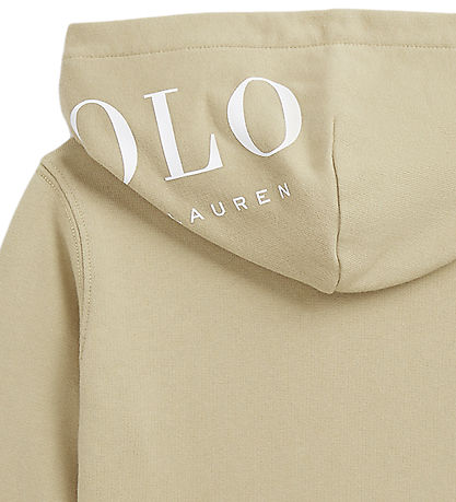 Polo Ralph Lauren Kapuzenpullover - Classic+ - Khaki m. Weiß