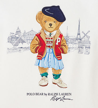 Polo Ralph Lauren Sweatshirt - Deckwash White w. Soft Toy