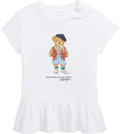 Polo Ralph Lauren T-shirt - White w. Soft Toy