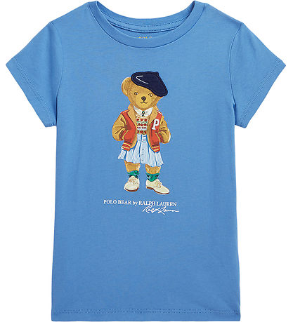 Polo Ralph Lauren T-shirt - New England Blue w. Soft Toy