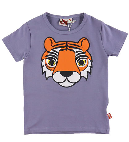 DYR T-shirt - Animal growl - Blue Grey Tiger