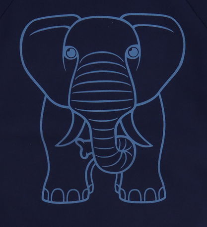 DYR Sweatshirt - Dierenbalg - Dark Navy Omtrek olifant