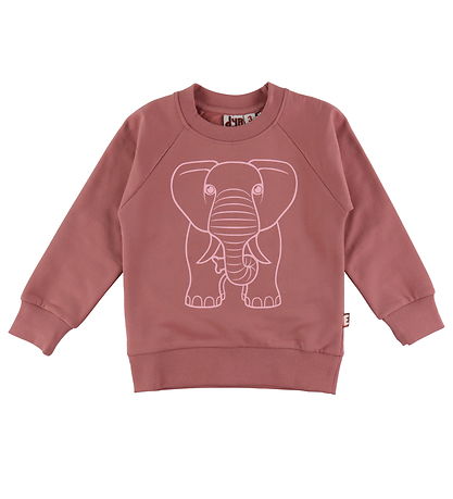 DYR Sweatshirt - Animal Bellow - Antique Rose Outline Elephant