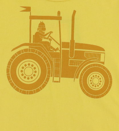 Danef T-shirt - Danebasic - Faded Yellow Tractor