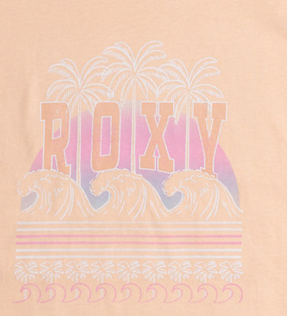 Roxy Stuttermabolur - Purple Hearts B - Peach Parfait
