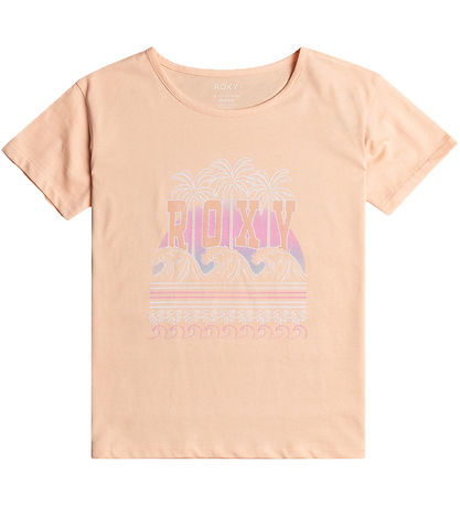 Roxy Stuttermabolur - Purple Hearts B - Peach Parfait
