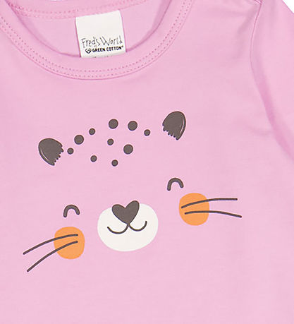 Freds World Bodysuit l/s - Leo Print - Pastel