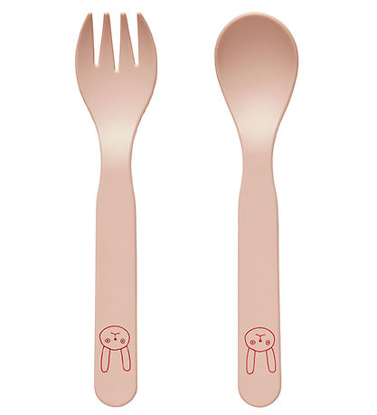 OYOY Barna hnífapör - 2 Partar - Draga - Rose