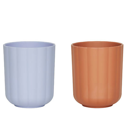 OYOY Becher - 2er-Pack - Pullover - Caramel/Ice Blue
