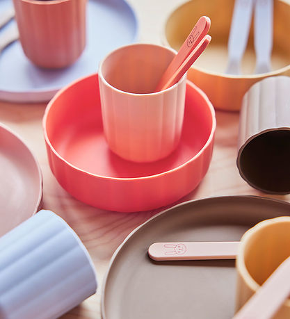 OYOY Dinner Set - Bioplastic - 2 Parts - Pullo - Rose/Apricot