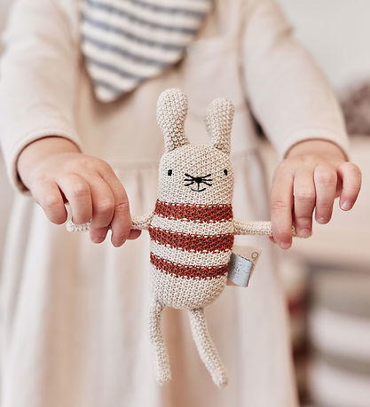 OYOY Rattle - Musetti Mouse - Off White/Melange