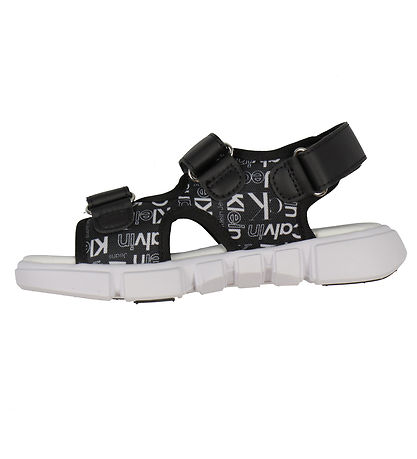 Calvin Klein Sandals - Black w. All-Over Logo