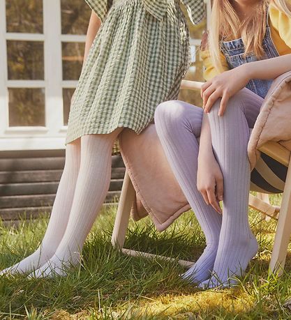 MP Tights - Rib - Lavender Cloud