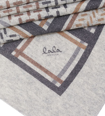 Lala Berlin Scarf - 162x85 - Triangle Puzzle - Flannel Sage