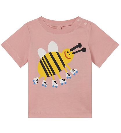 Stella McCartney Kids Stuttermabolur - Bleikt M. Býfluga