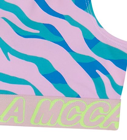 Stella McCartney Kids Trainingstop - Rosa/Blau/Grün Gestreift