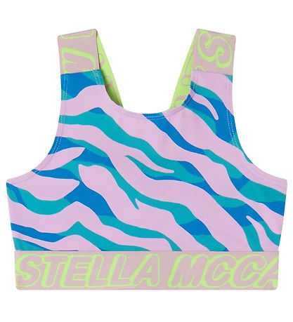 Stella McCartney Kids Trainingstop - Rosa/Blau/Grün Gestreift