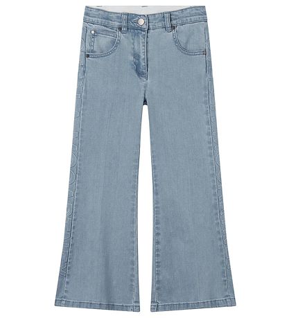 Stella McCartney Kids Jeans - Lyseblå m. Logo