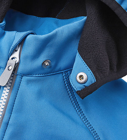 Reima Softshell Jacket w. Fleece Lining - Vantti - Cool Blue