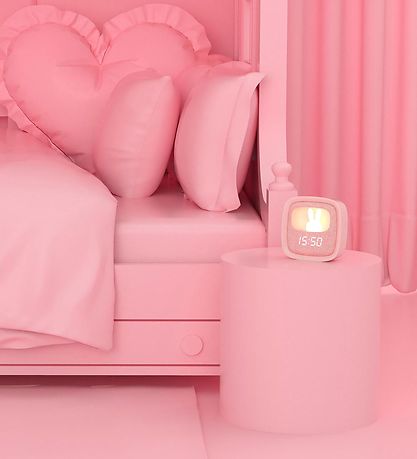 Mobility On Board Alarm Clock w. Night Light - Billy - Pink