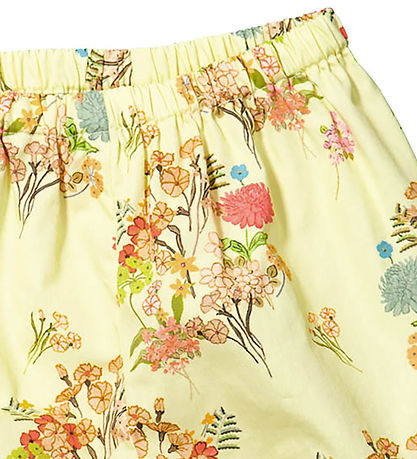 Christina Rohde Shorts - Gul m. Blommor