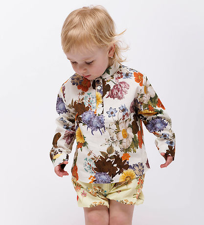 Christina Rohde Shorts - Gul m. Blommor
