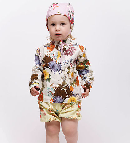 Christina Rohde Shorts - Gul m. Blommor