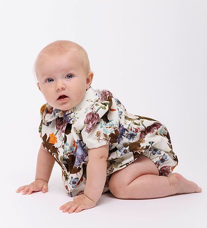 Christina Rohde Zomerromper - Wit m. Bloemen