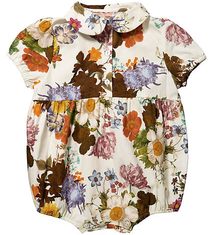 Christina Rohde Zomerromper - Wit m. Bloemen