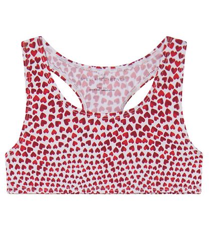 Stella McCartney Kids Bikíní - UV50+ - Hvítt/Rautt M. Hjörtu