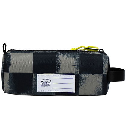 Herschel Pencil Case - Settlement - Black Stencil Checker