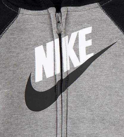 Nike Sweatset - Cardigan/Joggingbroek/T-Shirt - Koolstof Heather