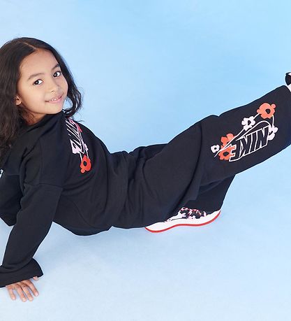 Nike Jogginghosen - Schwarz m. Blumen